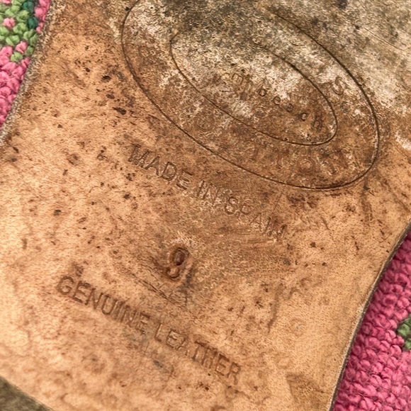 Stubbs & Wootton Pink Green Frog Needlepoint Loafer ballet Flat Shoes 9 Womens - Picture 14 of 15